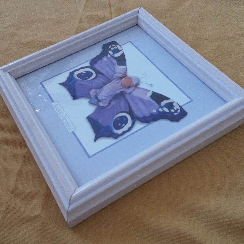 ✨️ANNE GEDDES - set of two butterfly lithographs